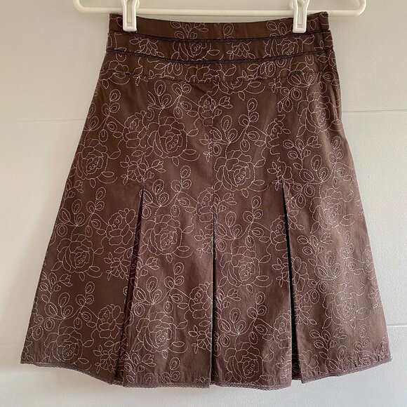 Embroidered Cotton Skirt - Picture 1 of 3